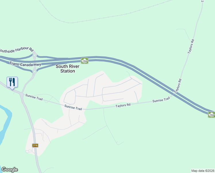 map of restaurants, bars, coffee shops, grocery stores, and more near 31 Johns Passage in Antigonish