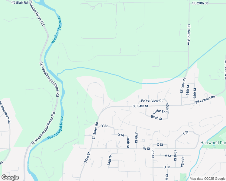 map of restaurants, bars, coffee shops, grocery stores, and more near 33134 Southeast 34th Street in Washougal