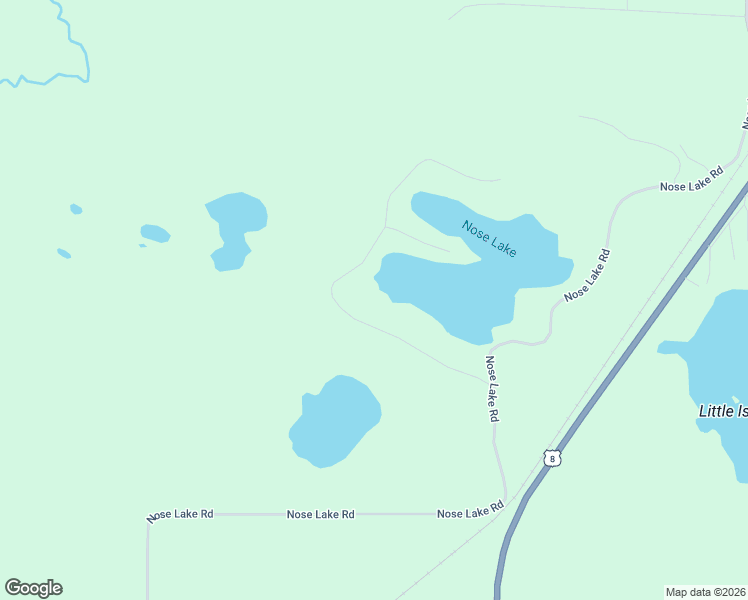 map of restaurants, bars, coffee shops, grocery stores, and more near 2782 High Peak Road in Rhinelander
