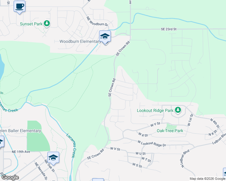 map of restaurants, bars, coffee shops, grocery stores, and more near 965 West Magnolia Loop in Washougal