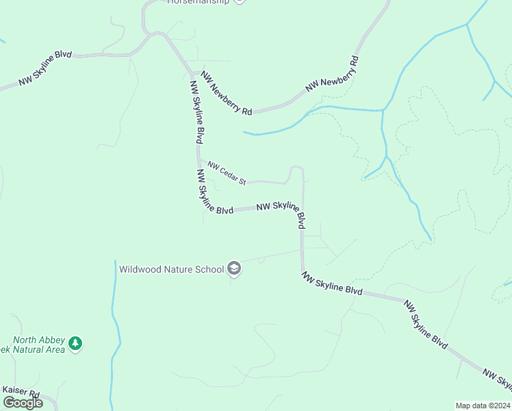 map of restaurants, bars, coffee shops, grocery stores, and more near 10560 Northwest Skyline Boulevard in Portland