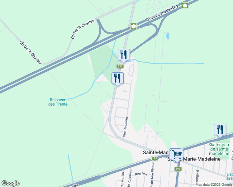 map of restaurants, bars, coffee shops, grocery stores, and more near 125 Rue Saint-Simon in Sainte-Madeleine
