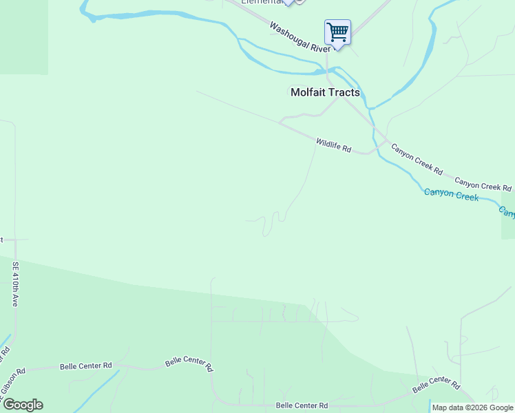 map of restaurants, bars, coffee shops, grocery stores, and more near 832 Wildlife Road in Washougal