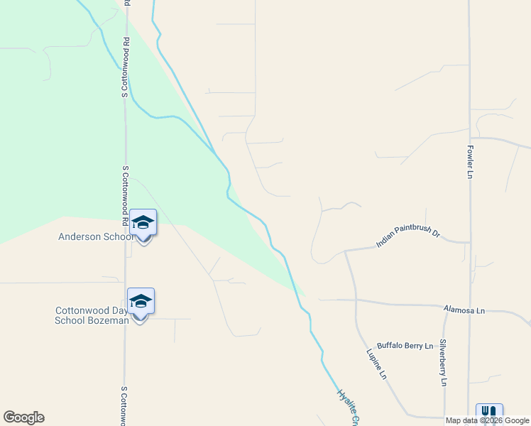 map of restaurants, bars, coffee shops, grocery stores, and more near 746 Cayuse Trail in Bozeman