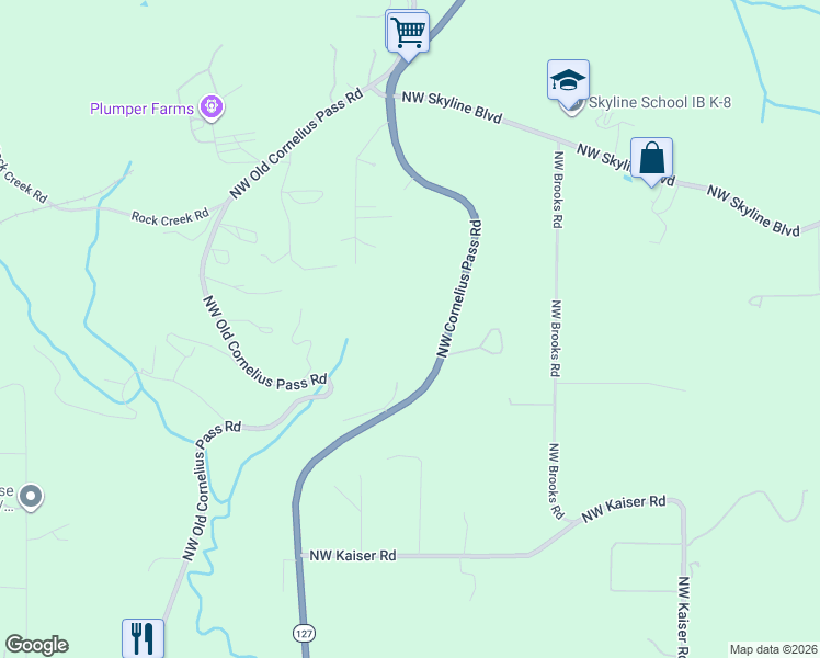 map of restaurants, bars, coffee shops, grocery stores, and more near 10817 Northwest Cornelius Pass Road in Portland