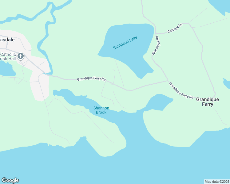 map of restaurants, bars, coffee shops, grocery stores, and more near 346 Grandique Ferry Road in Louisdale