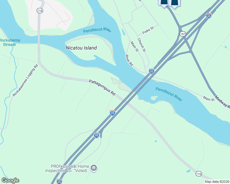 map of restaurants, bars, coffee shops, grocery stores, and more near 282 Maine 116 in Medway