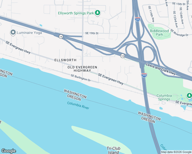 map of restaurants, bars, coffee shops, grocery stores, and more near 11019 Southeast Burlington Drive in Vancouver