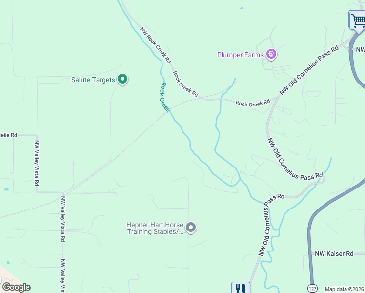 map of restaurants, bars, coffee shops, grocery stores, and more near 11383 Northwest 195th Avenue in Hillsboro