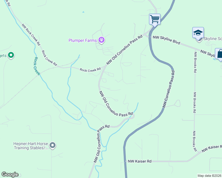 map of restaurants, bars, coffee shops, grocery stores, and more near 11050 Northwest Old Cornelius Pass Road in Portland