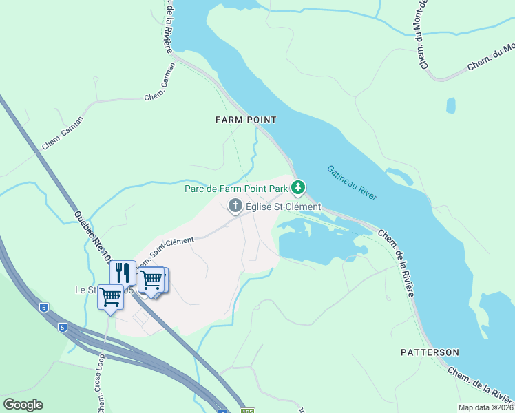 map of restaurants, bars, coffee shops, grocery stores, and more near 19 Chemin Saint-Clément in Chelsea