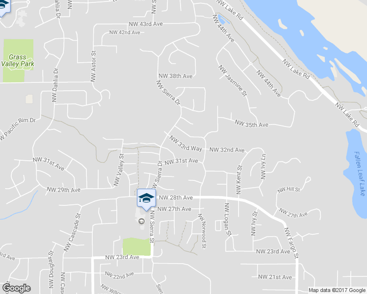 map of restaurants, bars, coffee shops, grocery stores, and more near 1716 Northwest 33rd Way in Camas