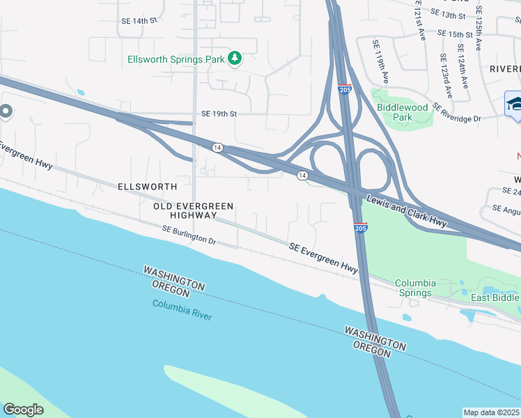 map of restaurants, bars, coffee shops, grocery stores, and more near 2500 Southeast 112th Avenue in Vancouver