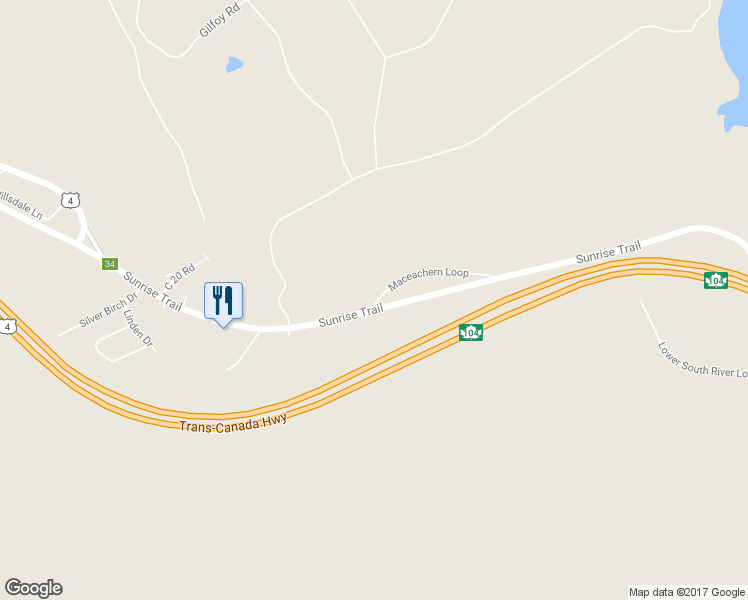 map of restaurants, bars, coffee shops, grocery stores, and more near 3 Maceachern Loop in Antigonish