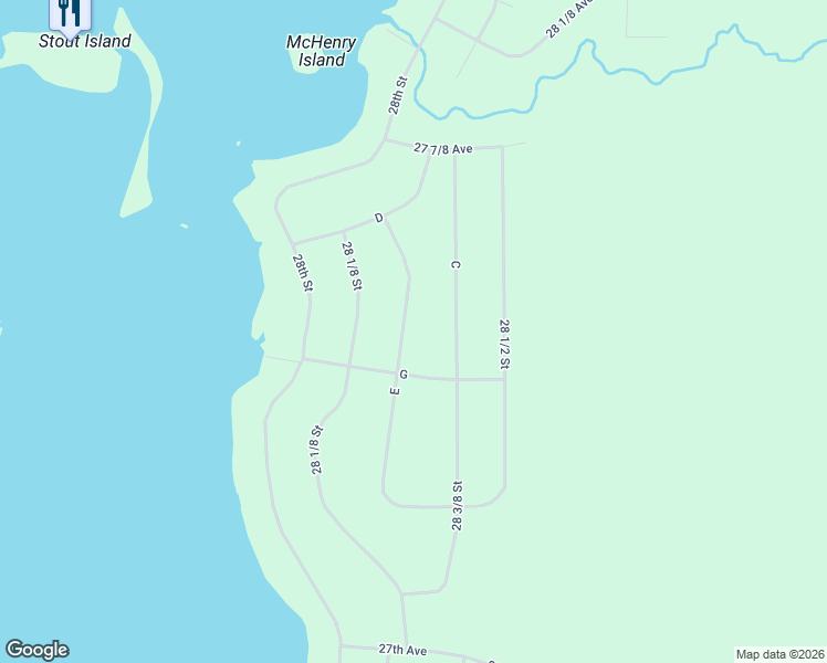 map of restaurants, bars, coffee shops, grocery stores, and more near 2755 East in Birchwood