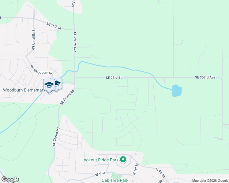 map of restaurants, bars, coffee shops, grocery stores, and more near 3881 West 4th Street in Washougal
