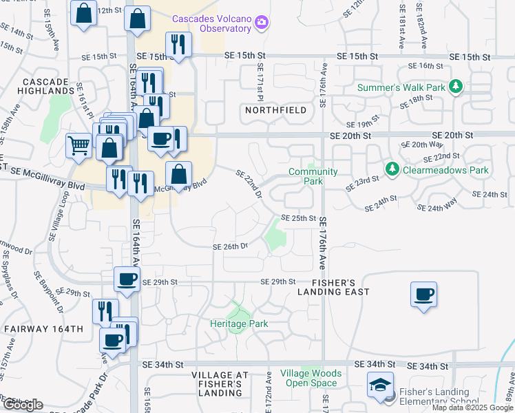 map of restaurants, bars, coffee shops, grocery stores, and more near 8 The Grove in Vancouver