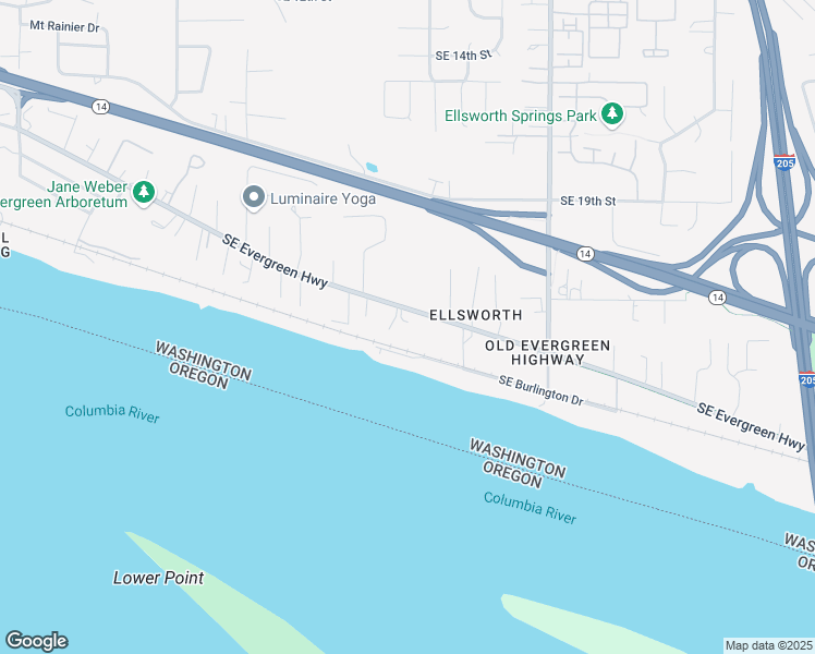 map of restaurants, bars, coffee shops, grocery stores, and more near 10221 Southeast Evergreen Highway in Vancouver