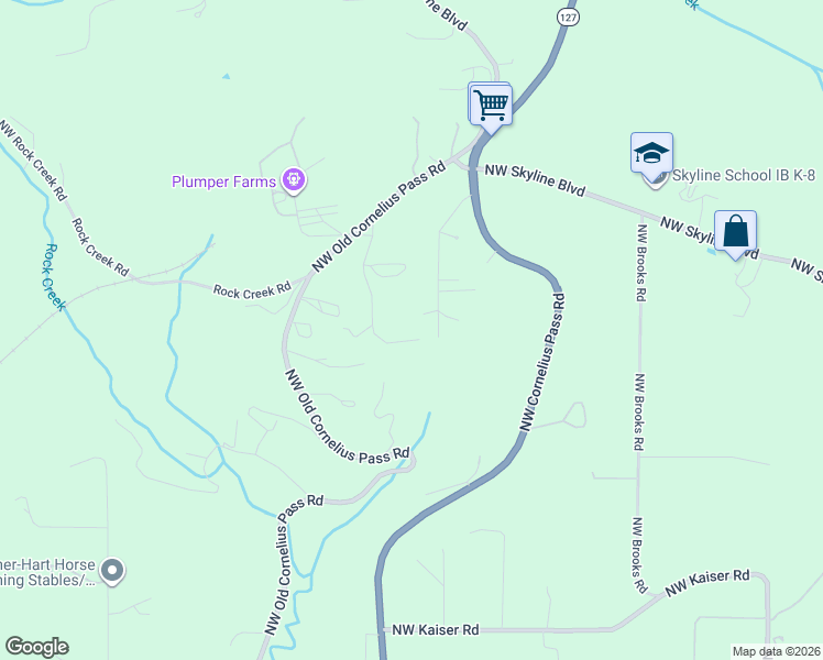 map of restaurants, bars, coffee shops, grocery stores, and more near 11050 Northwest Old Cornelius Pass Road in Portland