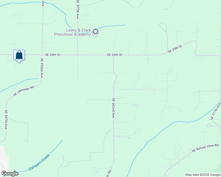 map of restaurants, bars, coffee shops, grocery stores, and more near 2518-2712 Southeast 362nd Avenue in Washougal