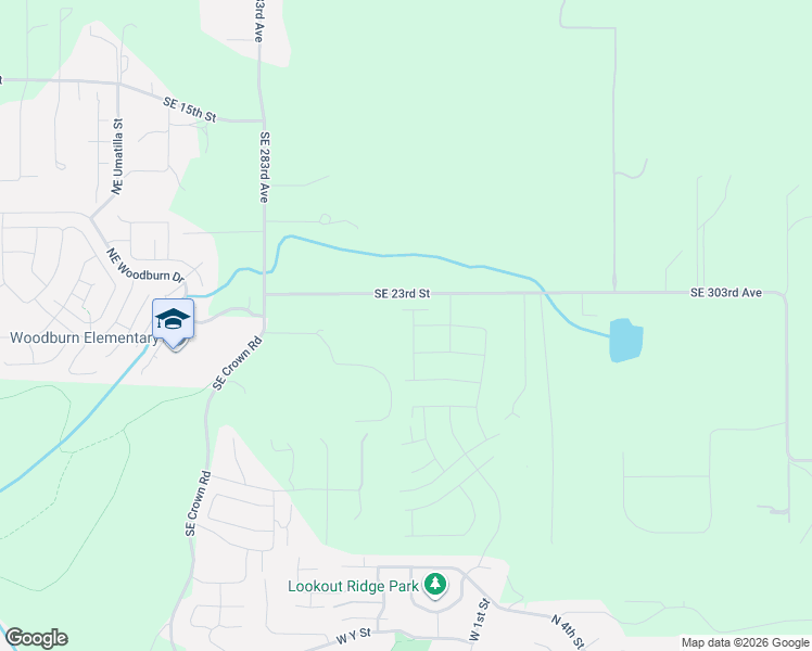map of restaurants, bars, coffee shops, grocery stores, and more near 3945 West 4th Street in Washougal