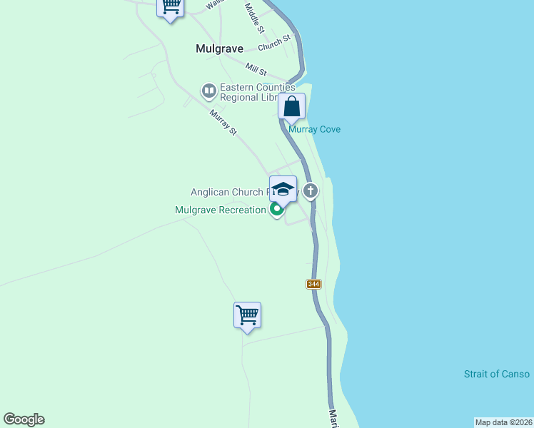 map of restaurants, bars, coffee shops, grocery stores, and more near 451 Murray Street in Mulgrave