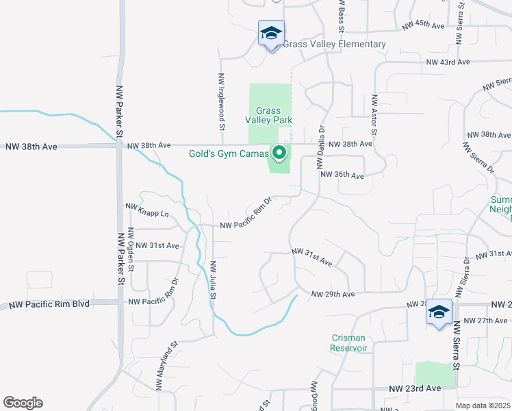map of restaurants, bars, coffee shops, grocery stores, and more near 3123 Northwest Pacific Rim Drive in Camas