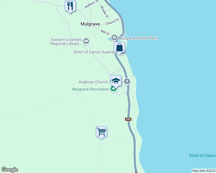 map of restaurants, bars, coffee shops, grocery stores, and more near 5 Tower Road in Mulgrave