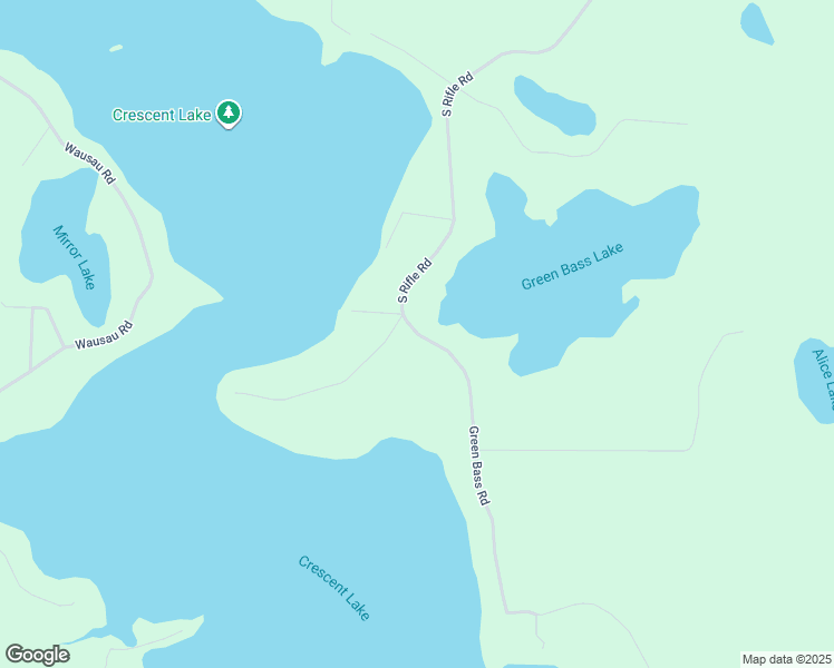 map of restaurants, bars, coffee shops, grocery stores, and more near 2895 Green Bass Rd in Rhinelander