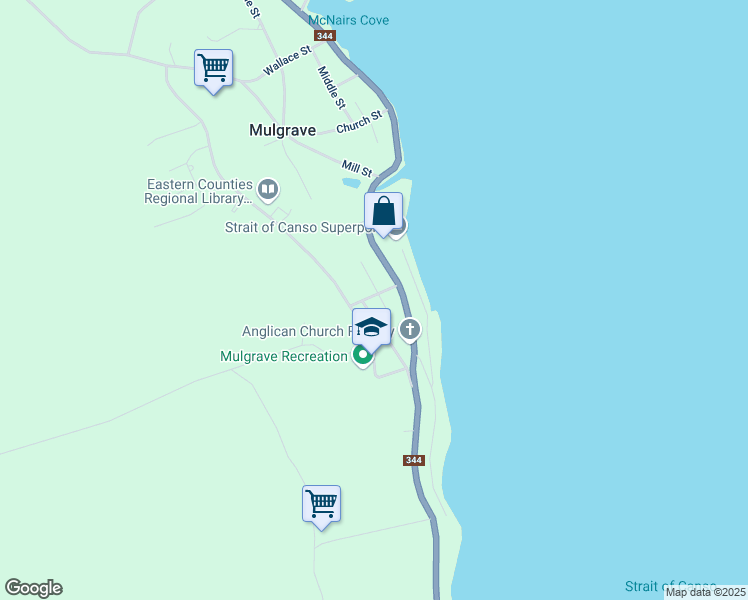 map of restaurants, bars, coffee shops, grocery stores, and more near 24 Stafford Street in Mulgrave
