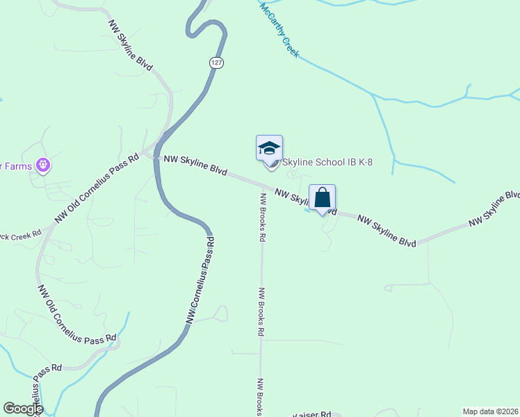 map of restaurants, bars, coffee shops, grocery stores, and more near 11411 Northwest Brooks Road in Portland