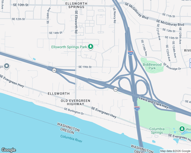 map of restaurants, bars, coffee shops, grocery stores, and more near 11114 Southeast Maxon Road in Vancouver