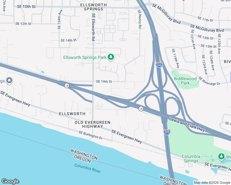 map of restaurants, bars, coffee shops, grocery stores, and more near 11110 Southeast Maxon Road in Vancouver
