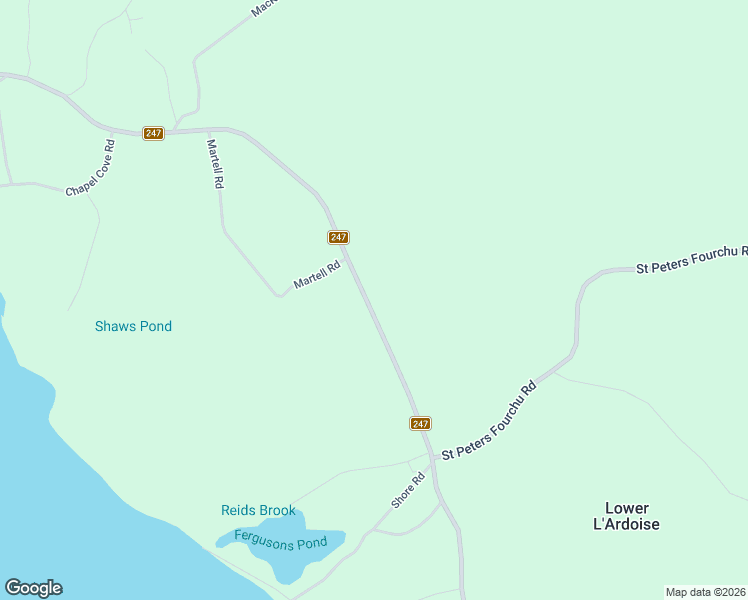 map of restaurants, bars, coffee shops, grocery stores, and more near 2375 Nova Scotia 247 in Lower L'Ardoise