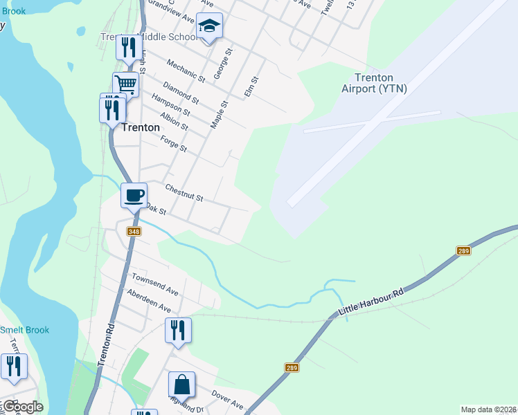 map of restaurants, bars, coffee shops, grocery stores, and more near 85 Chestnut Street in Trenton