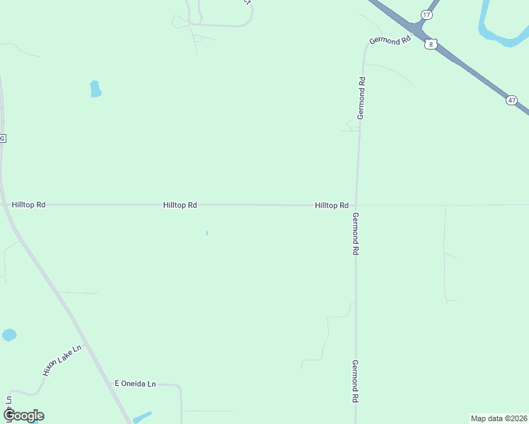map of restaurants, bars, coffee shops, grocery stores, and more near 4963 Hilltop Road in Rhinelander