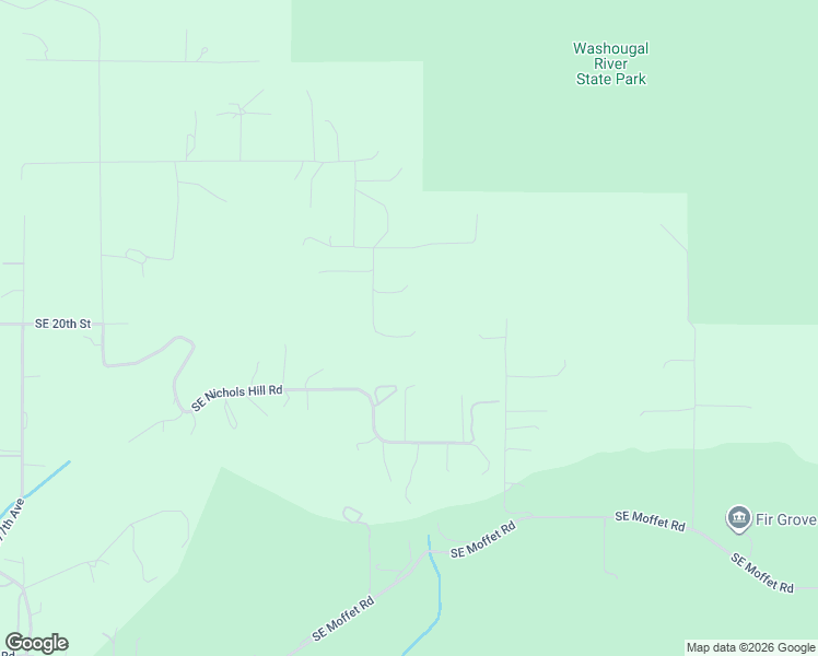 map of restaurants, bars, coffee shops, grocery stores, and more near 1919 Southeast 390th Avenue in Washougal