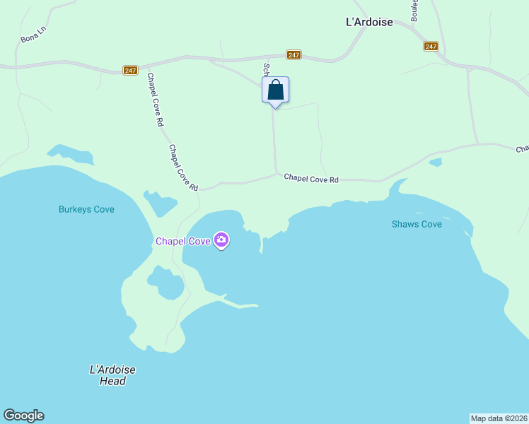map of restaurants, bars, coffee shops, grocery stores, and more near Chapel Cove Road in Richmond County