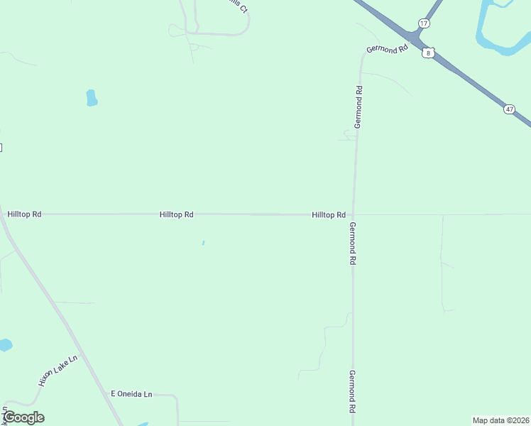map of restaurants, bars, coffee shops, grocery stores, and more near 4963 Hilltop Road in Rhinelander