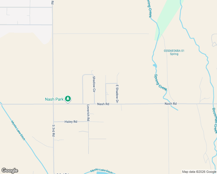 map of restaurants, bars, coffee shops, grocery stores, and more near 6107 West Shadow Drive in Bozeman