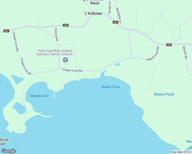 map of restaurants, bars, coffee shops, grocery stores, and more near Chapel Cove Road in Richmond County