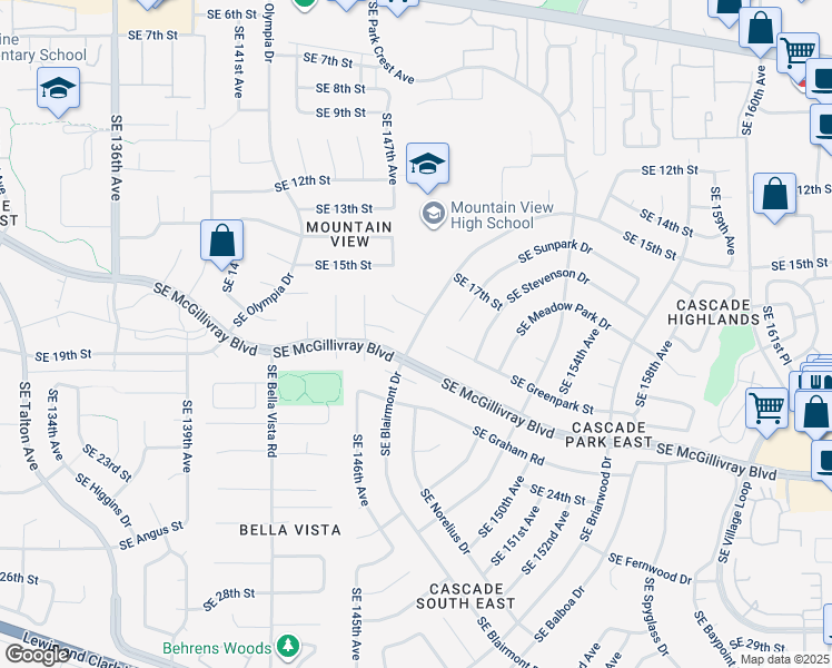 map of restaurants, bars, coffee shops, grocery stores, and more near in Vancouver