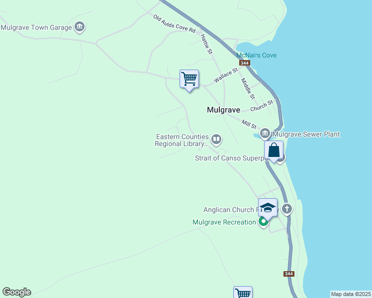 map of restaurants, bars, coffee shops, grocery stores, and more near 16 Earl Ryan Drive in Mulgrave