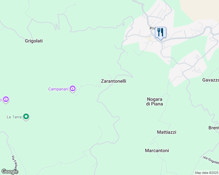 map of restaurants, bars, coffee shops, grocery stores, and more near 15 Contrada Zarantonelli in Zarantonelli