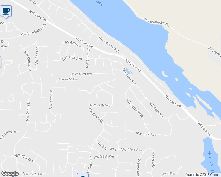 map of restaurants, bars, coffee shops, grocery stores, and more near 1538 Northwest 41st Circle in Camas