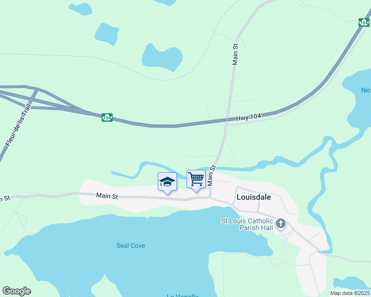map of restaurants, bars, coffee shops, grocery stores, and more near 42 Sampsons Lane in Louisdale