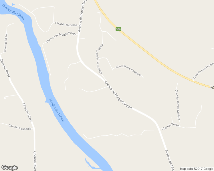 map of restaurants, bars, coffee shops, grocery stores, and more near Chemin-Vieux Mayo in L'Ange-Gardien