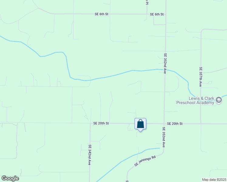 map of restaurants, bars, coffee shops, grocery stores, and more near 1605 Southeast 344th Avenue in Washougal
