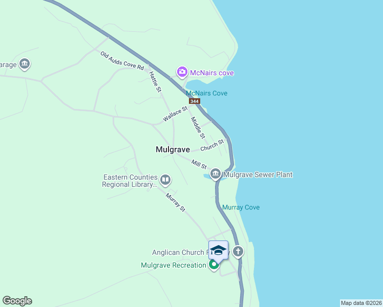 map of restaurants, bars, coffee shops, grocery stores, and more near 28 Church Street in Mulgrave