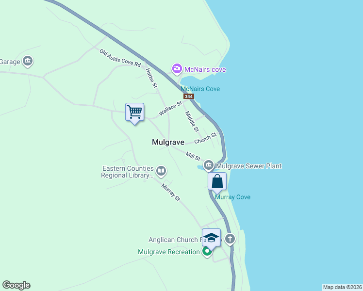 map of restaurants, bars, coffee shops, grocery stores, and more near 28 Church Street in Mulgrave